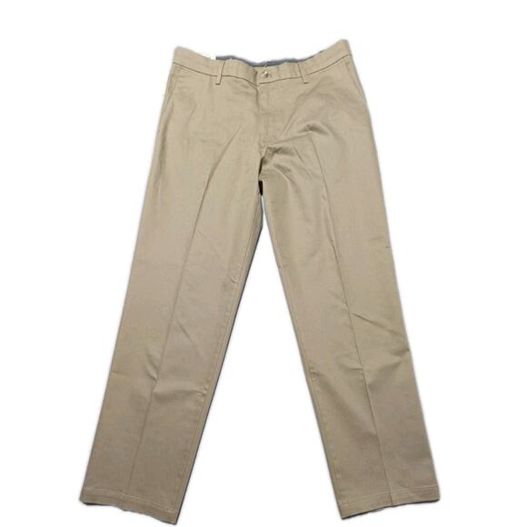 Dockers Signature Iron Free Khaki with Stain Defender Pants 34 x 32 NEW - Picture 1 of 13